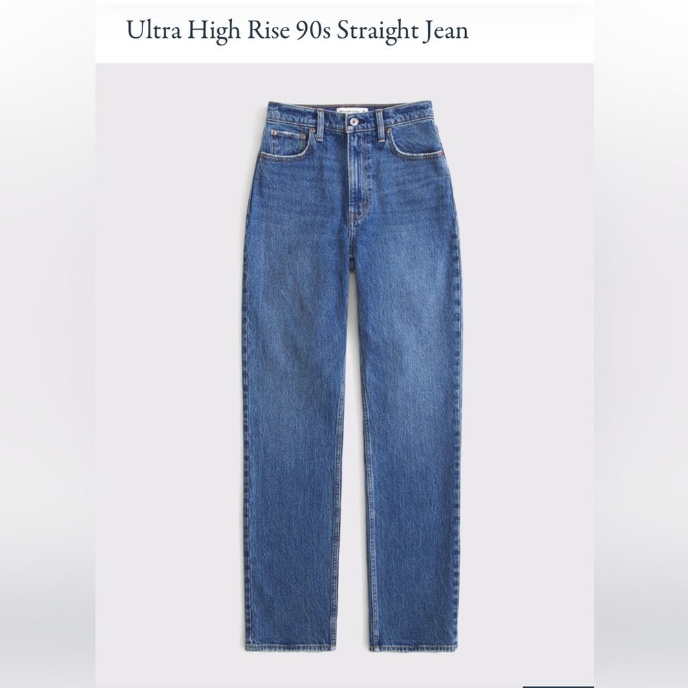 Abercrombie Ultra High Rise 90s Straight Jean